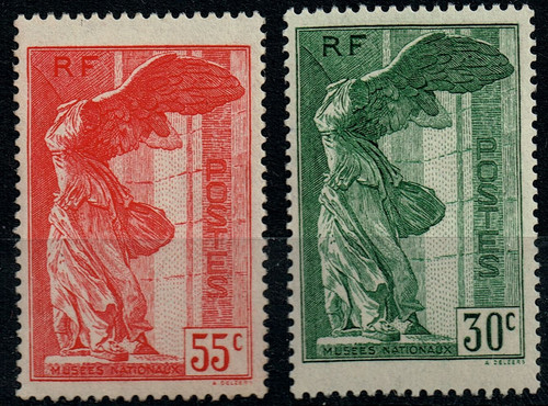 Timbre france 1937 354 355 - france, n°354/355