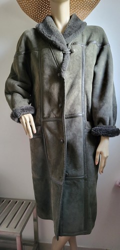 Manteau peau retournee daim - peau, retournee,