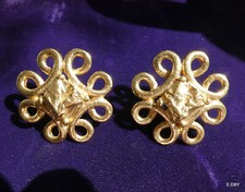 BOUCLES D'OREILLES VINTAGES YVES SAINT LAURENT 