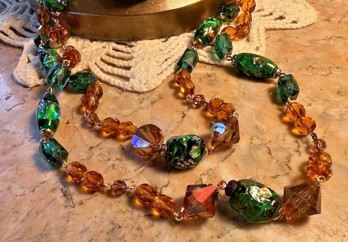 Collier ancien rangs - collier,