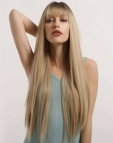 Perruque longue femme blond - perruque,