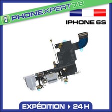 NAPPE DOCK CONNECTEUR DE CHARGE + JACK + MICRO GRIS / NOIR POUR IPHONE 6S