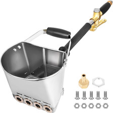 Projecteuse d'Enduit Pistolet à Ciment Machine à Crépir avec 4 Jets Pulvérisateu