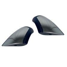 BMW - E9 3.0 CS - Paire de fixations d'accoudoir bleu avec caches chromés - Fini