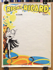 Anisette RICARD, Affiche originale 1950-55 Vintage advertising poster