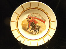 ASSIETTE TAUROMACHIE PLAT PEINTURE FAÏENCE DIGOIN SARREGUEMINES TAUREAU TORÉADOR