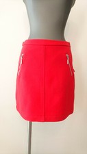Jupe (Cintre 1) laine "Rouge" 1982  "DKNY --  T.38 (16A) --  Neuf