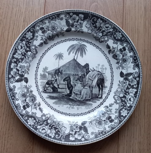 Assiette creil coloniale - creil,