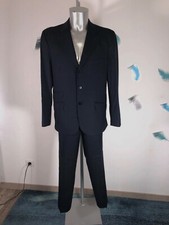 joli costume bleu marine rayé