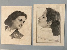 Lot 2 dessins Crayon Sur