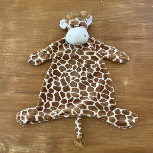 Doudou plat girafe marron - plat,