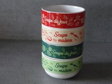 4 bols à soupe Françoise Saget
