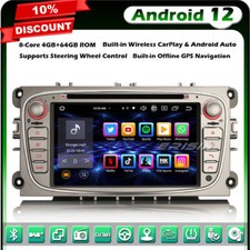 64GO 8-Core Android 12 GPS CD Autoradio Ford Mondeo Focus S/C-Max Galaxy CarPlay