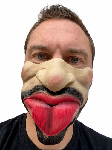 Drôle masque visage big - drôle,