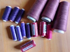 ANCIEN ATELIER - lot bobines de fil à coudre like gütermann dmc burda