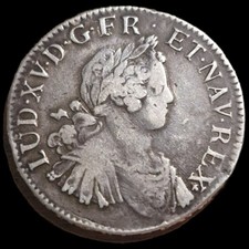 Écu Aux 8L 1724 K Louis 15