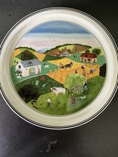 Assiette en porcelaine VILLEROY & BOCH design Naïf LAPLAU décor été parfait état