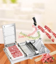 1PCS Manual Mutton kebab Machine BBQ Bamboo Skewer Satay String Making Machine