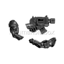 KOR51 PAIRE BRAS FLING KOMMANDO ORK WARHAMMER 40000 W40K BITZ 69-70-71 (g)