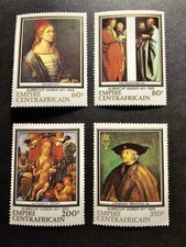 TIMBRE CENTRAFRIQUE TABLEAUX PEINTRE ALBRECHT DÜRER N°350/353 NEUF ** MNH 1967