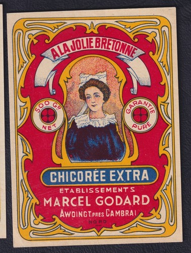 Ancienne étiquette chicorée - étiquette,