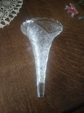 Ancien cornet en verre pour vase