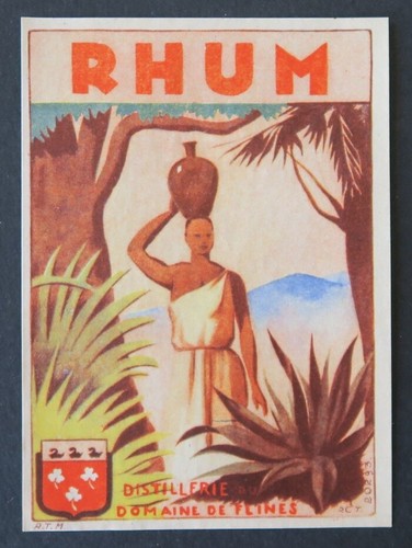 Ancienne etiquette rhum - etiquette,