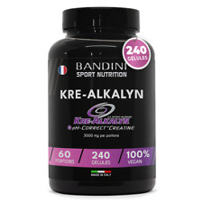 Bandini® Kre-Alkalyn® 240 capsules - Créatine alcaline tamponnée - Booster