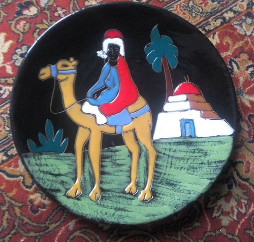 Joli plat rond terre cuite - rond,