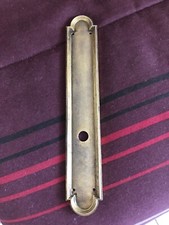 Grande plaque de porte laiton doré bronze 30 cm Styldécor France moulure droite