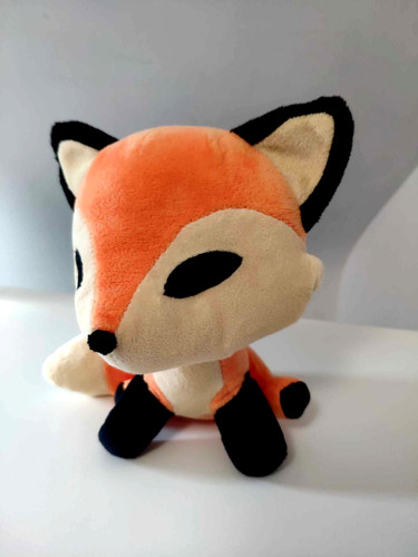Peluche doudou renard assis - renard,