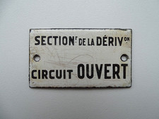 Plaque émaillée métier électricien électricité armoire électrique 7 x 4 - n°11