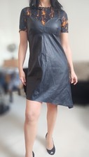 Robe bi matière asymétrique