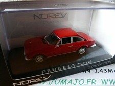 NOR9 voiture 1/43 NOREV : PEUGEOT 504 coupé rouge MIB