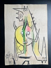 Dessin Wifredo Lam sur papier