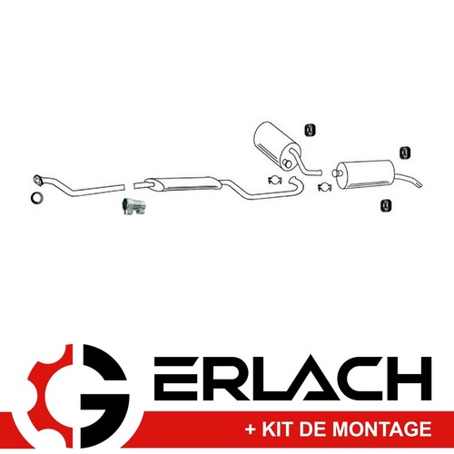 Echappement silencieux pour