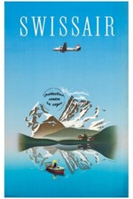 AVIATION SWISSAIR Rf7 - POSTER