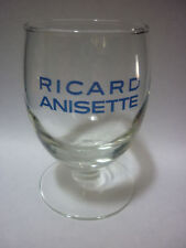 Verre de bar publicitaire ancien"RICARD anisette"bleu