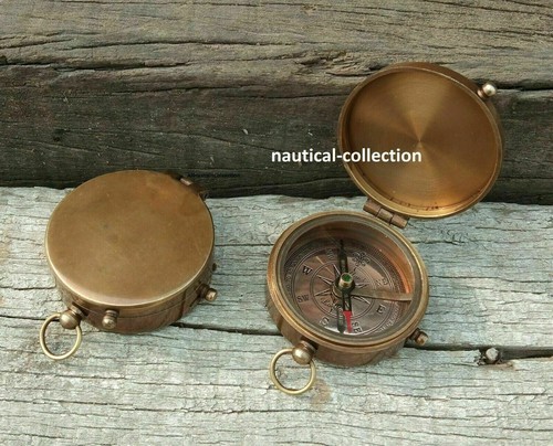 Boussole laiton style - en,