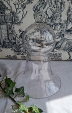ANCIENNE CLOCHE EN VERRE MOULE