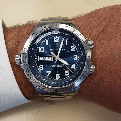 Hamilton khaki aviation wind - aviation, x-wind