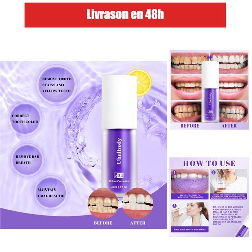 Dentifrice blanchissant violet - dentifrice,