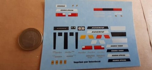 Décalcomanie vin ferrari - 1/43,