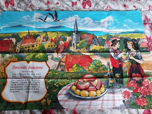 Ancien torchon choucroute - ancien,