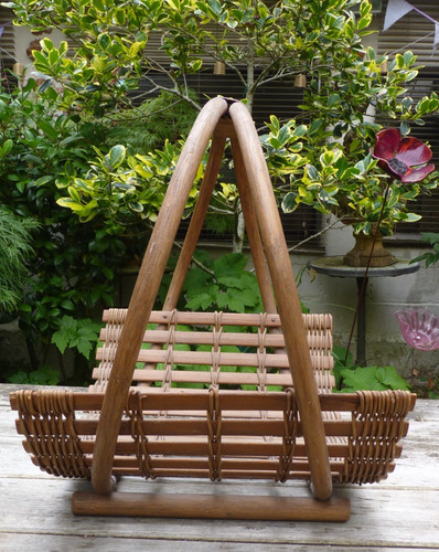 Panier buches rotin tressé - panier,