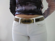 Ceinture femme occasion Guess dorée