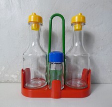 serviteur huile vinaigre sel poivre design Italy vintage