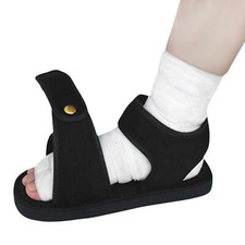 Chaussure de Plâtre Post-opératoire Réglable Chaussure Bout Ouvert pour Pied ...