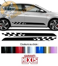 2 X BANDES BAS DE CAISSE PORTES POUR POLO GTI SPORT AUTOCOLLANT STICKER BD540N-1