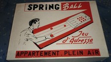 ancien jouet jeu spring ball culbuto plateau balle adresse interieur exterieur 
